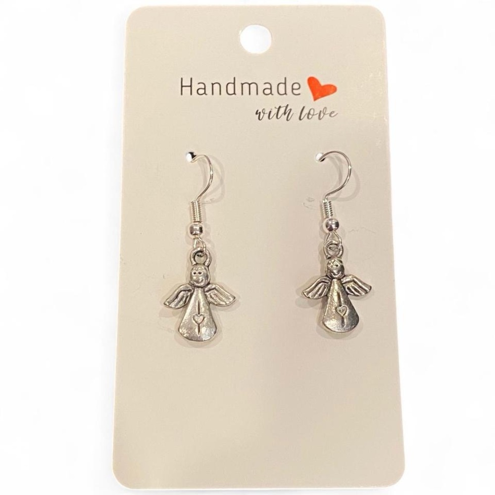 Silver Angel Earrings